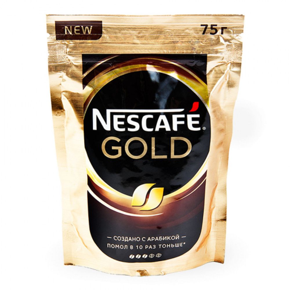 Кофе растворимый Nescafe Gold м/у 75 г