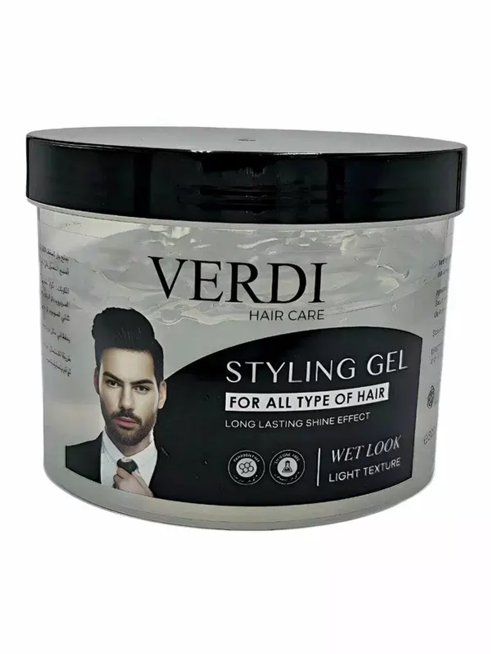 VERDI Гель для укладки волос WET LOOK эффект мокрых волос,500мл*24