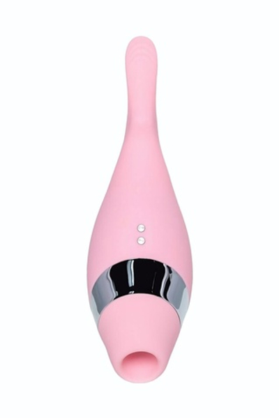 Розовый многофункциональный стимулятор Dahlia - 14 см. (Цвет: розовый)