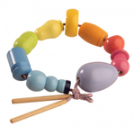 Бусы-шнуровка окрашенная