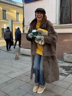 Двустороннее пальто-дубленка Toscana