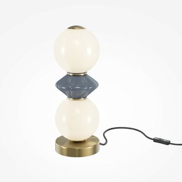 Настольный светильник 10W 3000К MOD362TL-L10GR3K латунь/белый Brosche Maytoni