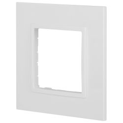 Рамка для розеток и выключателей ЭРА Elegance 14-5001-01М на 1 пост, белый матовый