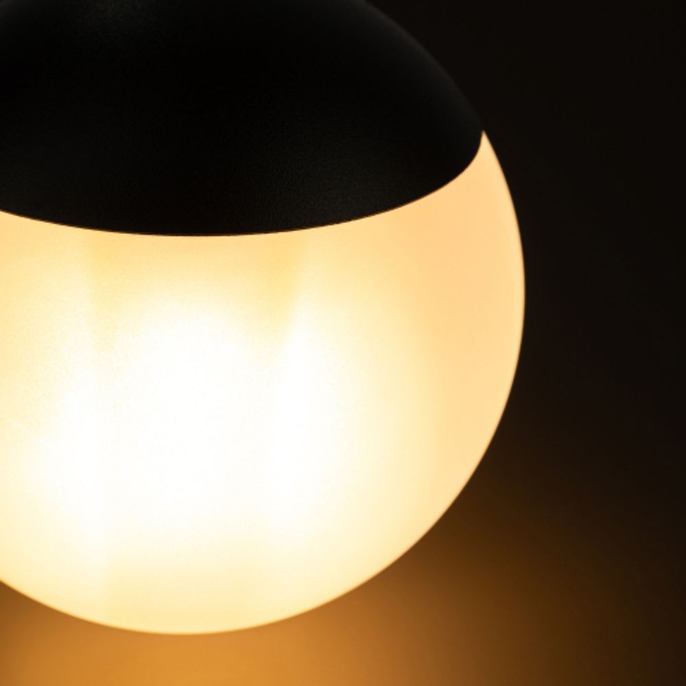 Светильник подвесной (подвес) ЭРА ADELAIDA PL35 BK G9 потолочный шар черный | Подвесные светильники