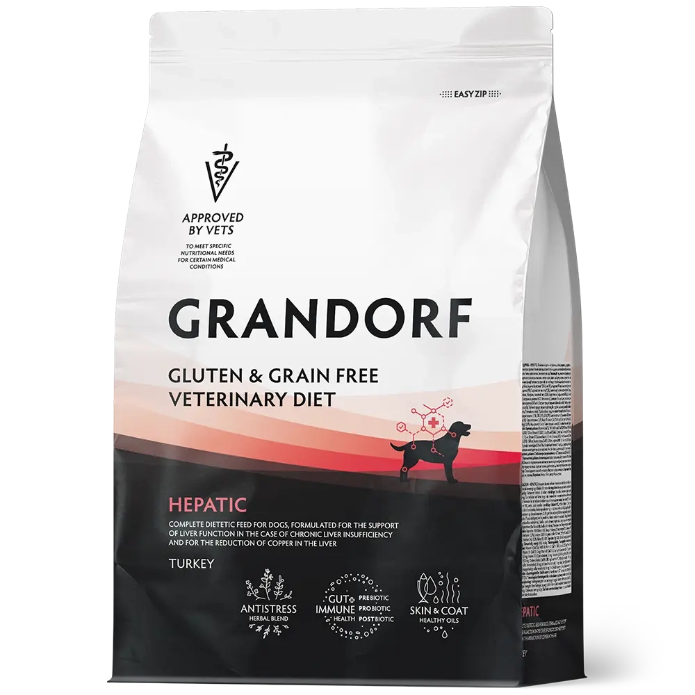 Grandorf HEPATIC, Gluten & Grain Free, Veterinary Diet (Turkey)