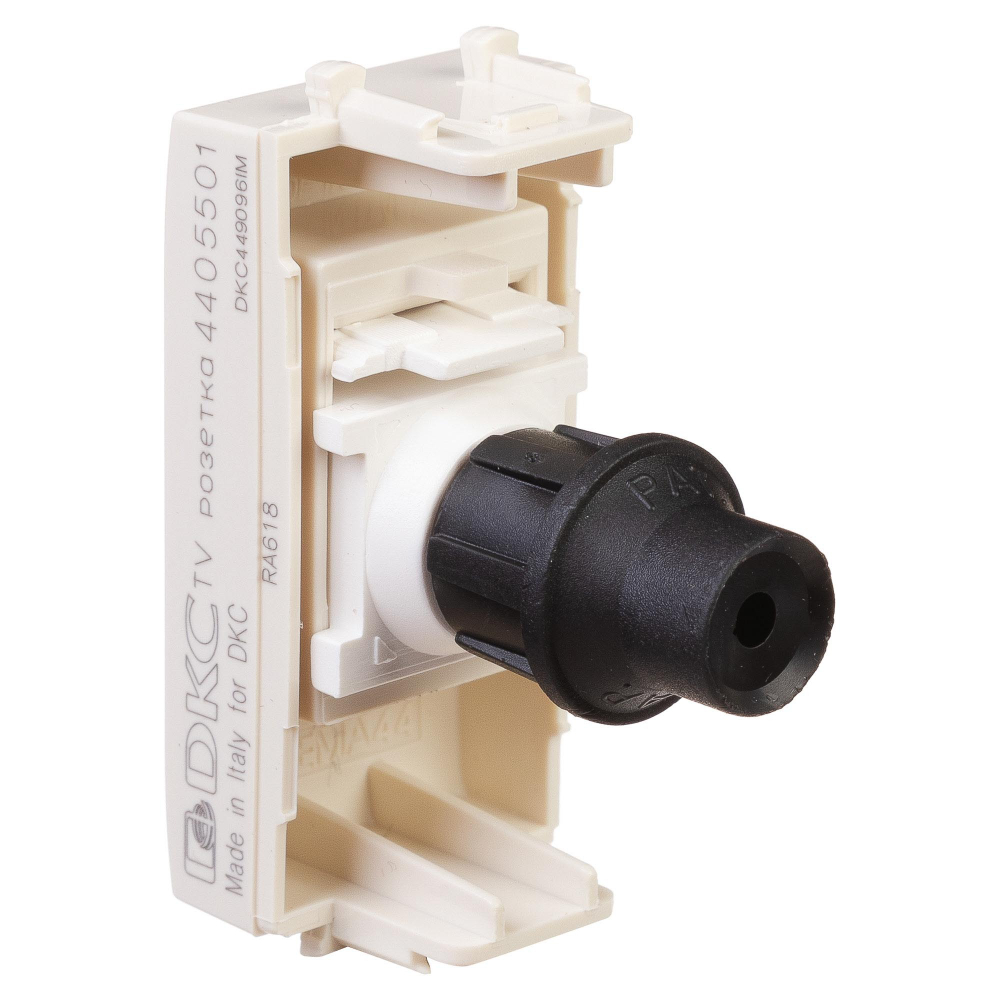 Розетка TV одиночная модульная, "Avanti", "Ванильная дымка", 1 модуль