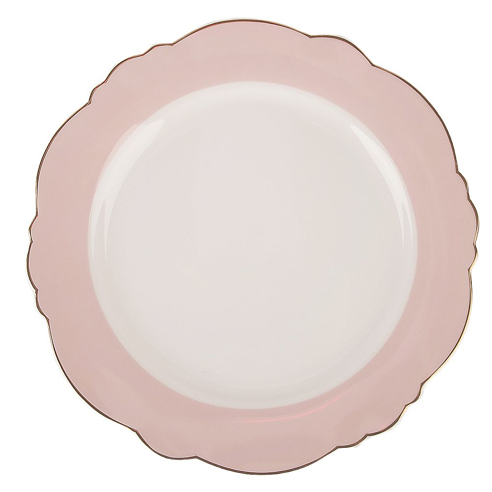 Набор тарелок 6 шт "Pink" d=27/21,5см/19см (фарфор) (подарочная упаковка)