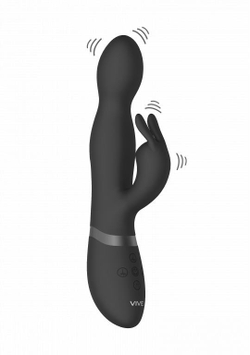 Вибромассажер-кролик Vive Niva с ротацией 360 градусов и с функцией "мгновенный оргазм"