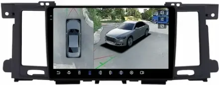 Магнитола Nissan Patrol Y62, Infiniti QX56/QX80 2010-2019 (поддержка Bose и мониторов, рамка тип 1) - FarCar BX3261M-360+RZ на Android 13, 2K QLED, 6Гб+128Гб, CarPlay, 4G SIM-слот, 4 камеры в комплекте