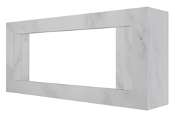 Каминокомплект Line 42 SFT White Marble - Белый мрамор с очагом Vision 42 LOG LED