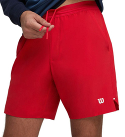 Мужские теннисные шорты Wilson Tournament Pro Short 7" - красный