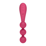 Розовый тройной вибромассажер 22,2см Satisfyer Tri Ball 1