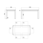 Обеденный стол BERGEN BGT23