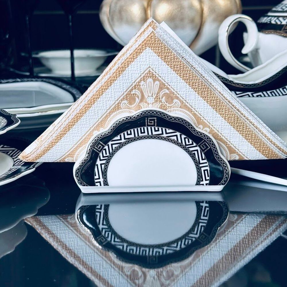 Lenardi 205-475 Салфетница ИЗОЛЬДА в под.уп.(х72)Фарфор