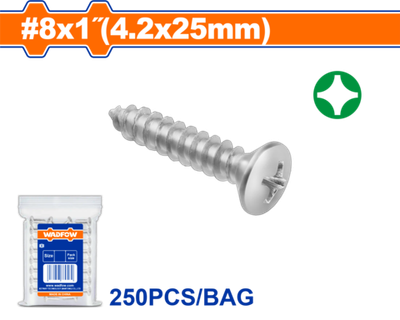 Саморез с овальной головкой