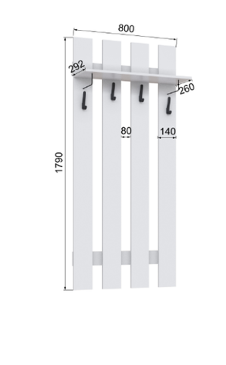 Вешалка Бруклин 80ПВ-1