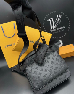 Сумка Louis Vuitton Trio Monogram Shadow Black