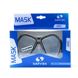 Маска для плавания SALVAS Phoenix Mask CA520S2NYSTH, размер взрослый, черно-серебристый