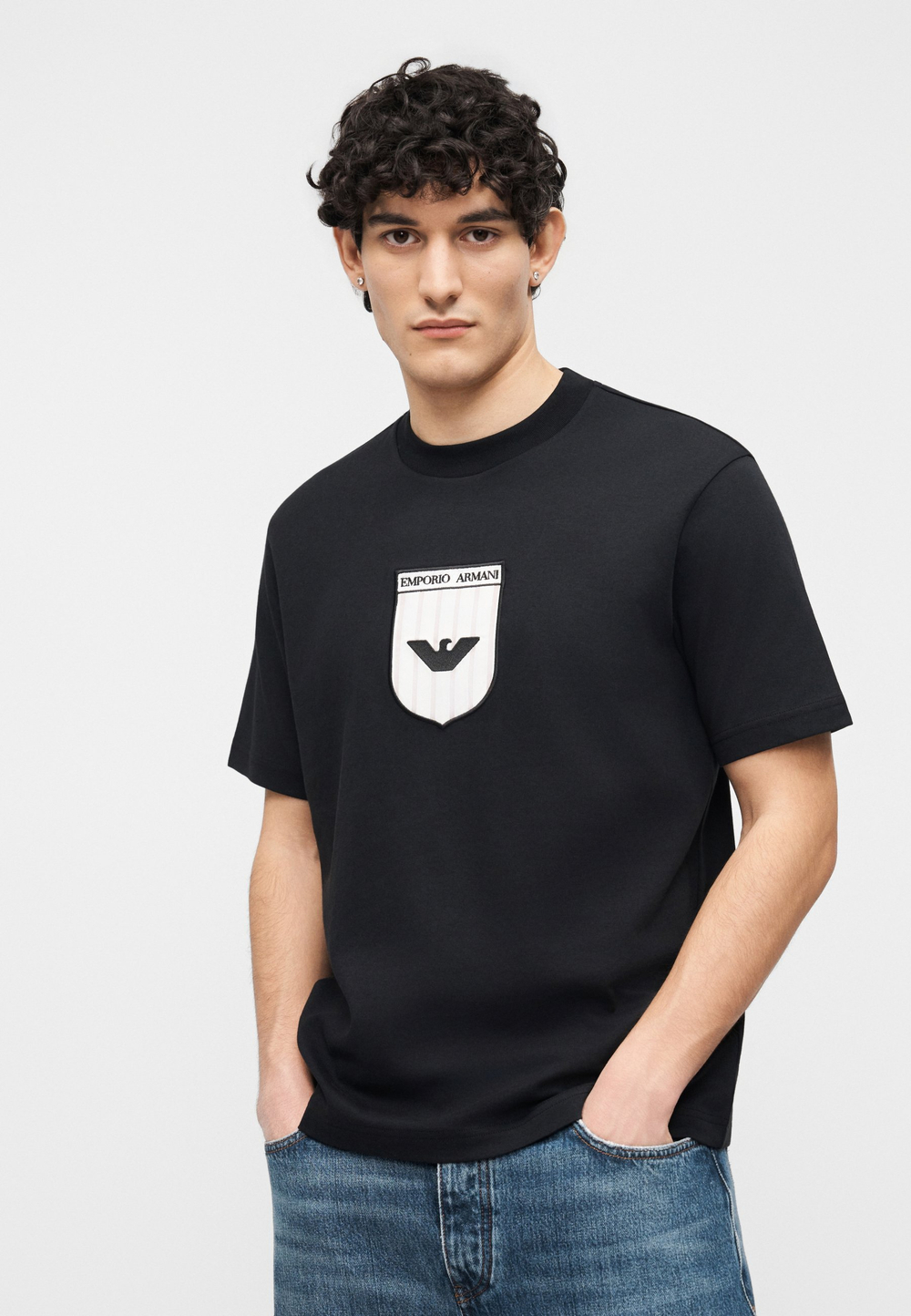 Emporio Armani Футболка с принтом - Чёрный