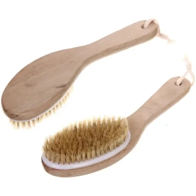 Щетка массажная для тела «Ultramarine - Пробуждение», жесткая, Длина щетки 25см, ширина 7см, щетина 1,5см (лейбл)(мягкая)