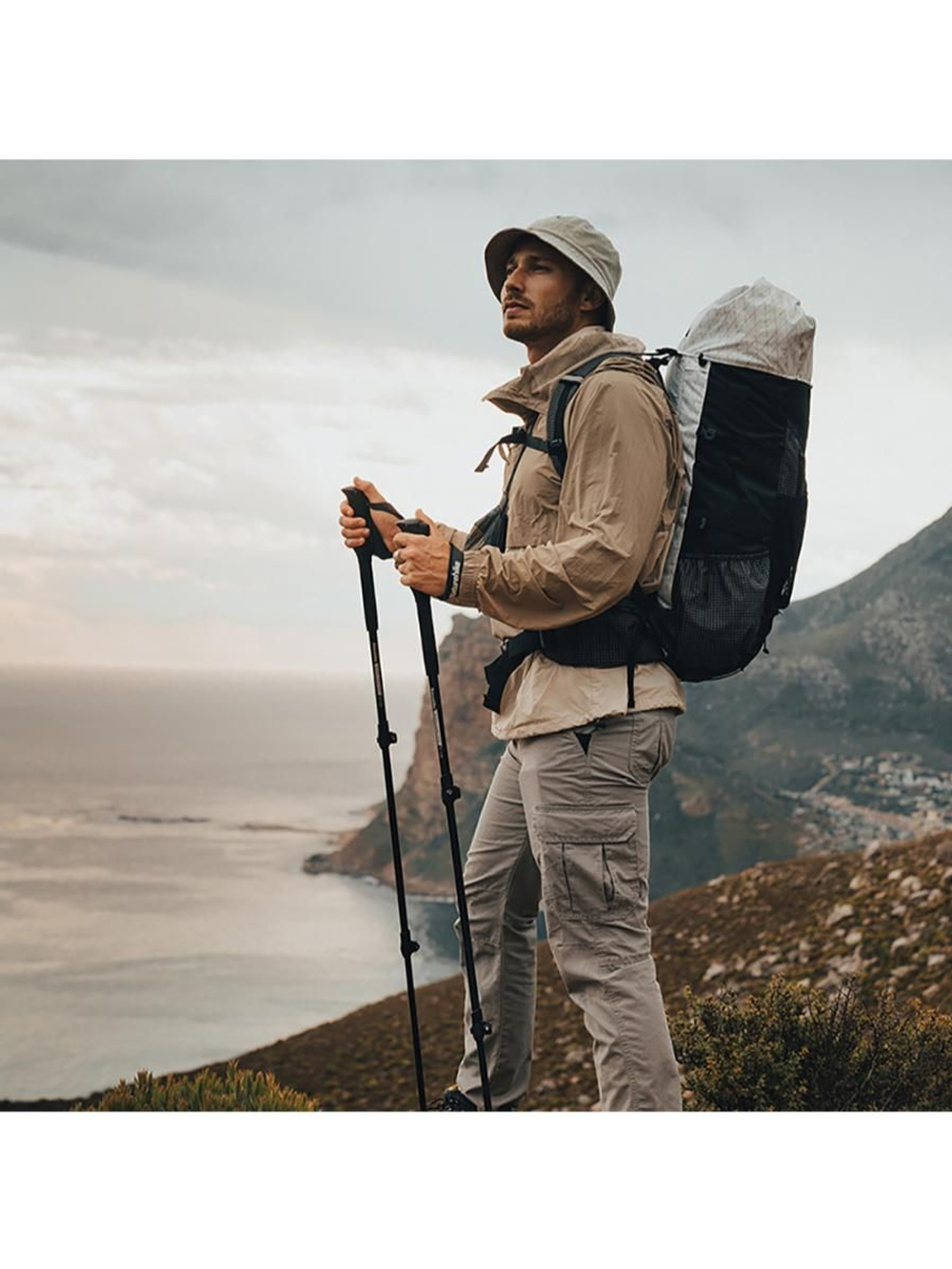 Палка треккинговая Naturehike ST 01 6061 (3-секции) NH17D001-Z (62-135cm) золото