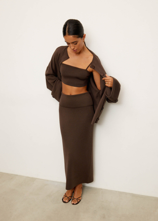 Топ-бандо MOLLY, шоколадный