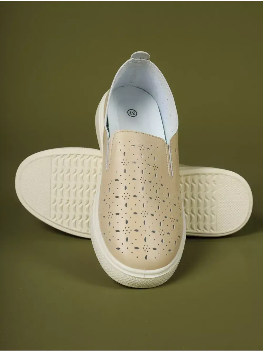 Мокасины летние с перфорацией