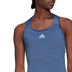 Женский топ теннисный Adidas Y-Tank Top W - crew blue/white