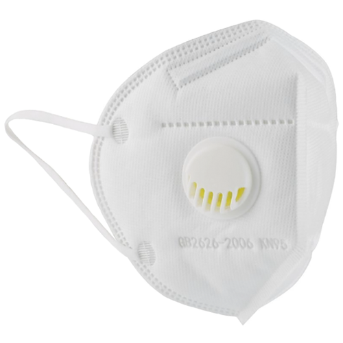 Маска с клапаном белая