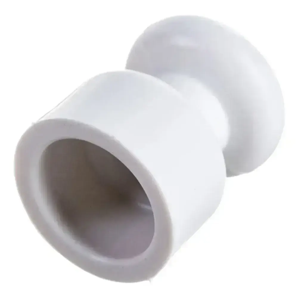 Изолятор для декоративного расположения витых проводов D 17,5 мм, H 22,5 мм "РЕТРО", 10шт, белый