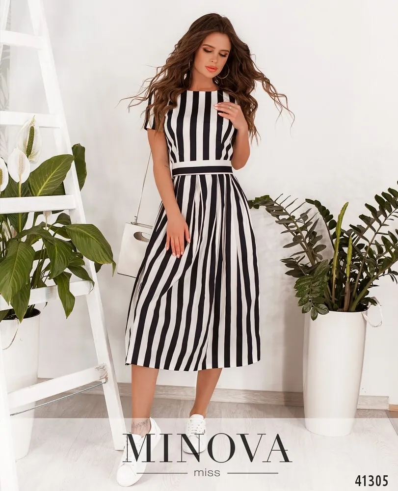 Платье 1075-синий Minova