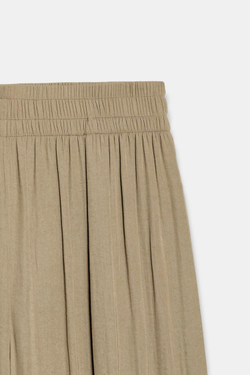ZARA ШИРОКИЕ СТРУЯЩИЕСЯ БРЮКИ, СЕРО-КОРИЧНЕВЫЙ