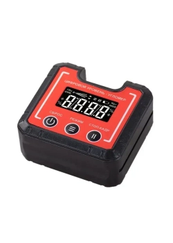 Компактный электронный уровень-угломер с магнитом 65 мм TECHNICOM TC-LA65C - 0-360, ЖК дисплей, 2 магнита, автокалибровка, автоотключение