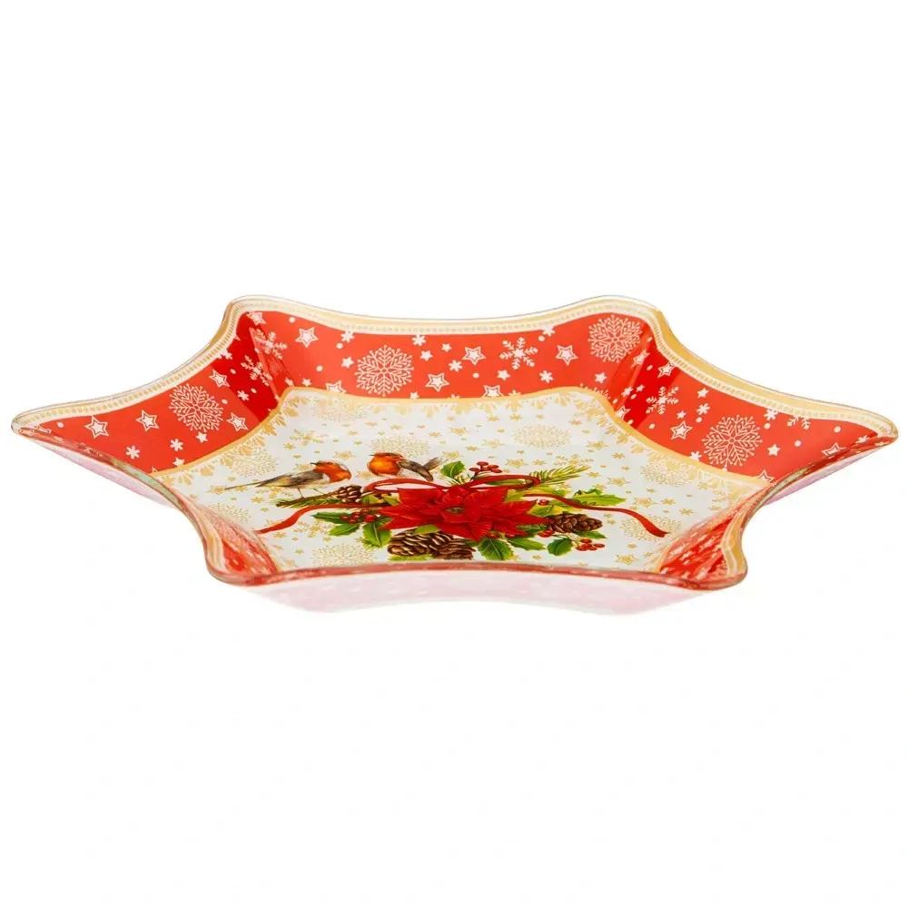 Блюдо сервировочное 25см «Рождественская сказка» 198-340