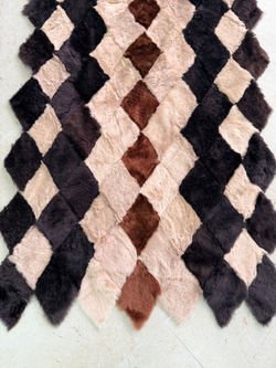 Меховой Коврик прикроватный накидка на кресло из овчины