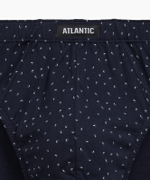 Мужские трусы слипы классика Atlantic, набор 3 шт., хлопок, темно-синие + серый меланж + голубые, 3MP-181