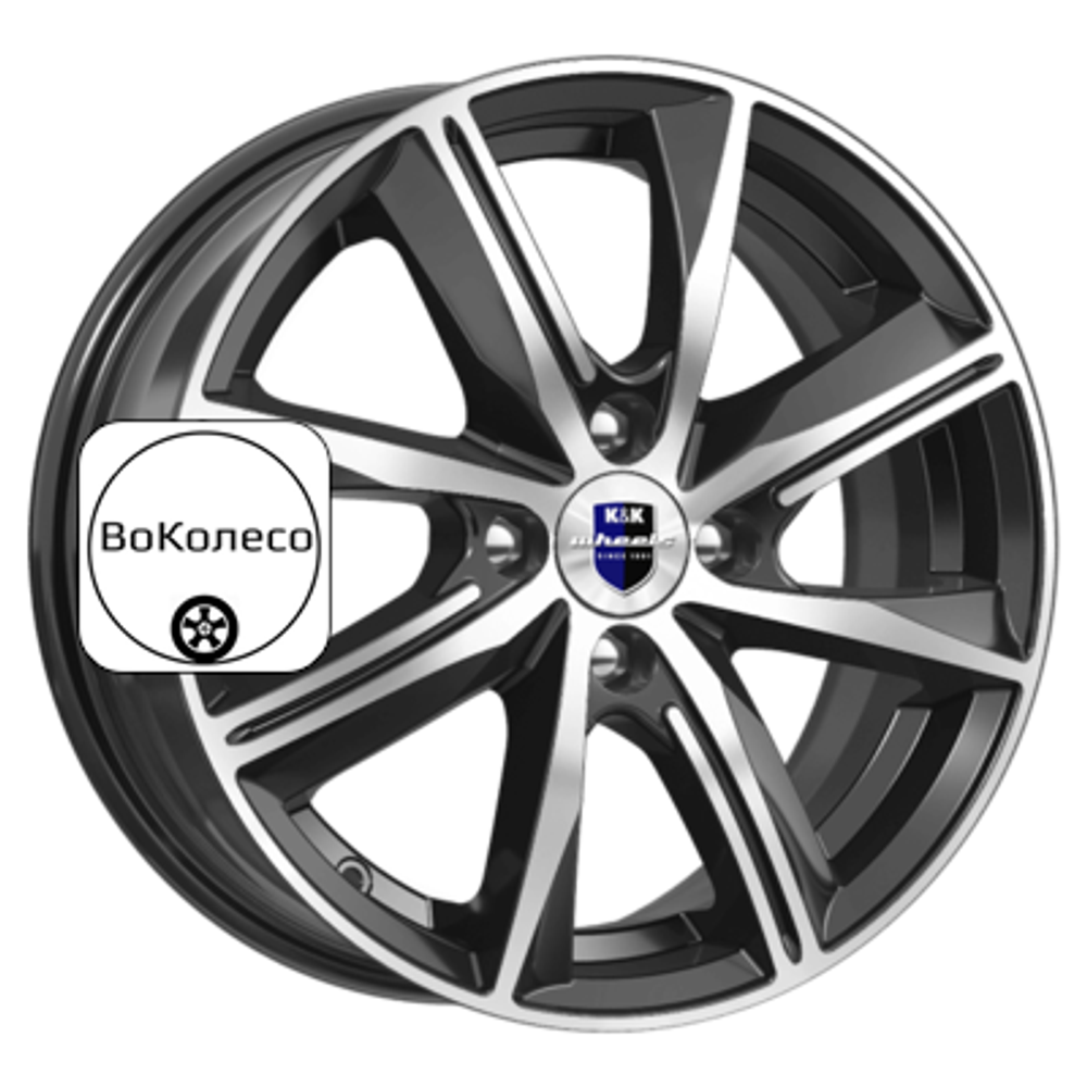 7x16/5x114,3 ET45 D66,1 Арнар (КС904) Алмаз черный K&K