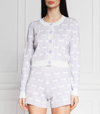 кардиган canoro jacquard monog Pinko - лавандовый(100214 A0IT)