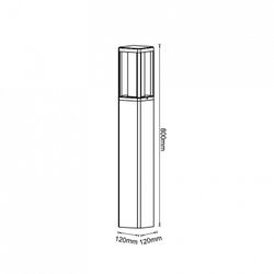 Наземный высокий светильник Mantra Nevada 8901