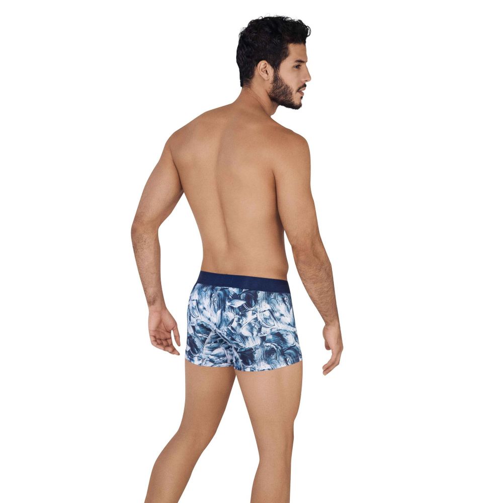 Мужские трусы боксеры темно-синие с принтом Clever AQUA BOXER 062508