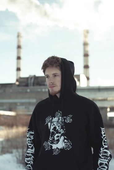 Худи Волчок СТАЯ 2.0 (черный)