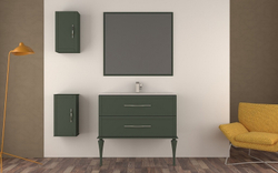 Тумба под раковину Cezares Tiffany 100 55331 подвесная Verde opaco