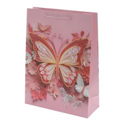 GAEM Пакет подарочный L (бумага 210г/м2, блок микс 12шт), L30 W12 H41,5 см, 4в.