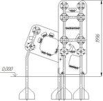 Детский спортивно-игровой комплекс для улицы серия "Сфера" Romana 057.15.00