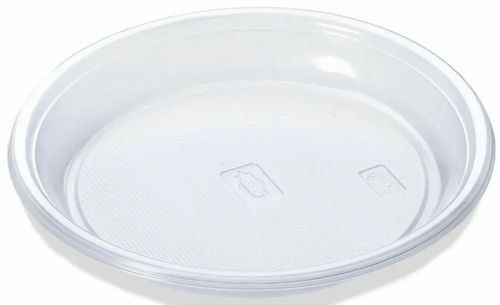 Тарелка пластиковая 165мм белая 10шт/уп