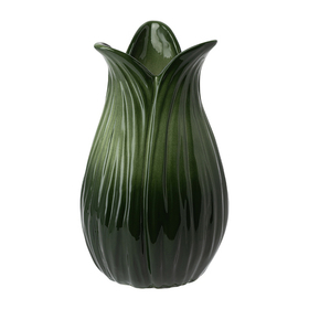Ваза зеленого цвета, 22 см