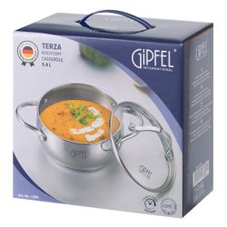 Кастрюля из нержавеющей стали Gipfel Terza 1294 24 см/5,4 л
