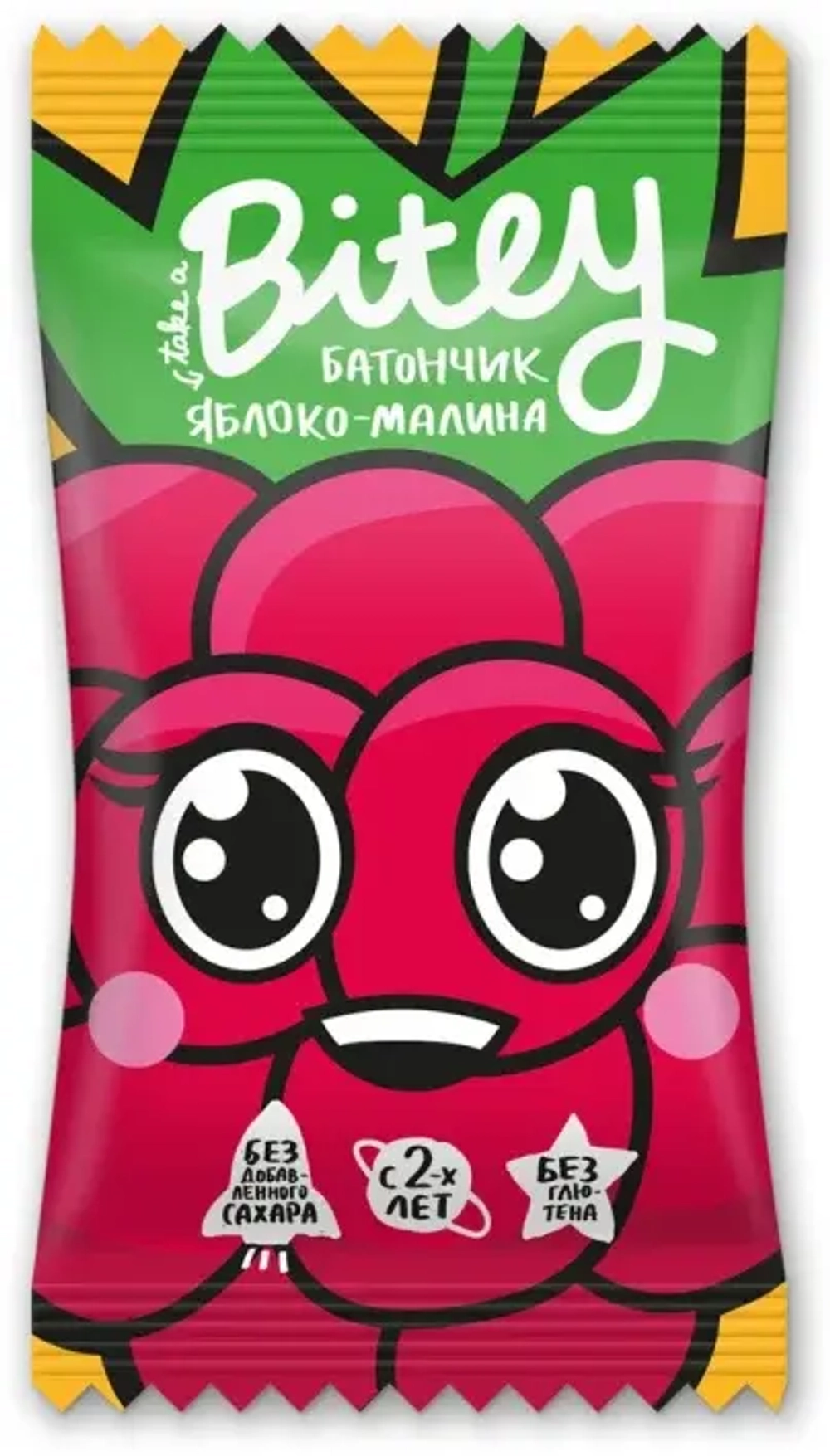 Батончик Фруктово-ягодный Bitey" Яблоко-Малина"25 гр.