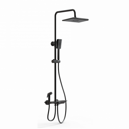 Душевая система с термостатом WONZON & WOGHAND, Черный матовый (WW-B3310-MB)