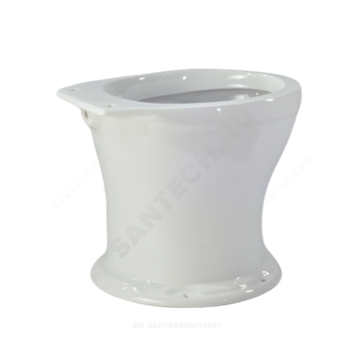 Чаша унитаза без сиденья белая Дачный Лобненский стройфарфор 10/1/5/1-58